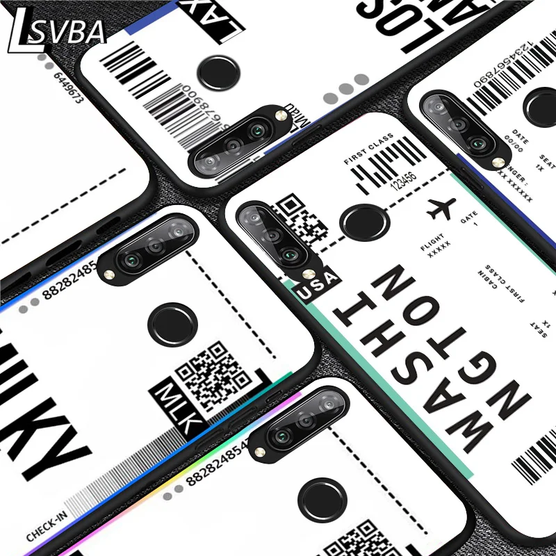 

Fashion Travel Air Ticket For Huawei Y5 6 7 8 9 Y5P Y6S Y6P Y7P Y7A Y8P Y8S Y9A Y9S 2018 2019 2020 Pro Prime Black Phone Case