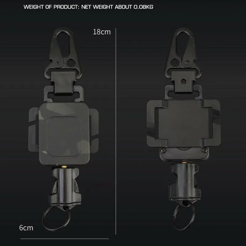 

Nylon Rope Retractable Elastic Keychain For Waist Hanging Lightweight And Anti-lost Convenient And Quick Eagle Beak Buckle