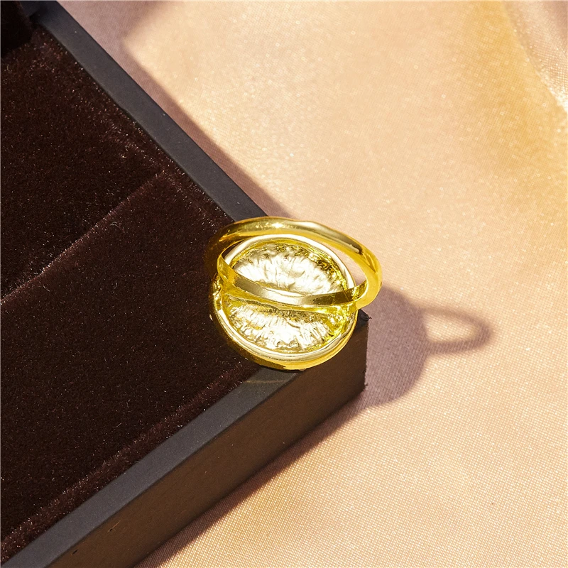 

Popular fashion exquisite round red flower zircon ring romantic temperament women elegant banquet accessories jewelry gifts