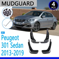mudguards fit for peugeot 301 20132019 2014 2015 2016 2017 2018 car accessories mudflap fender auto replacement parts