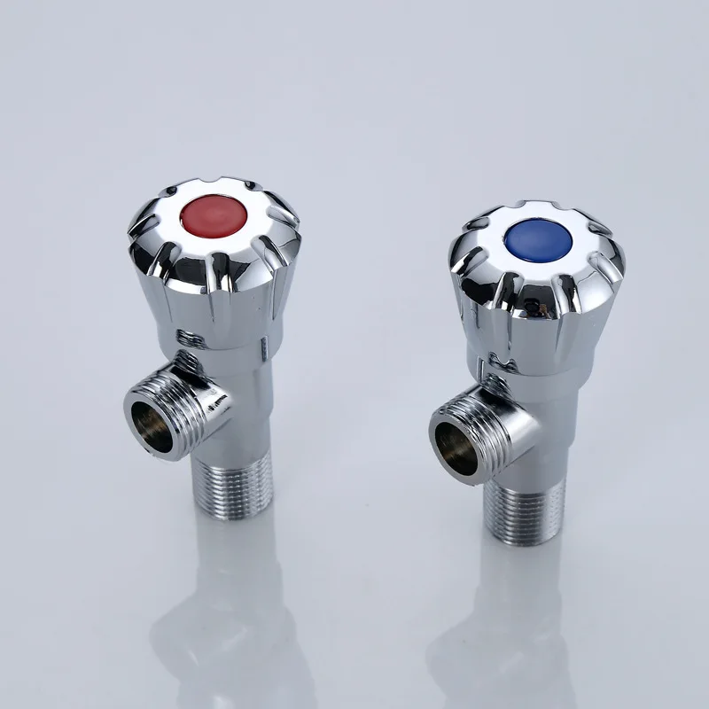 

2 шт., латунный хромированный угловой Смеситель для холодной и горячей воды