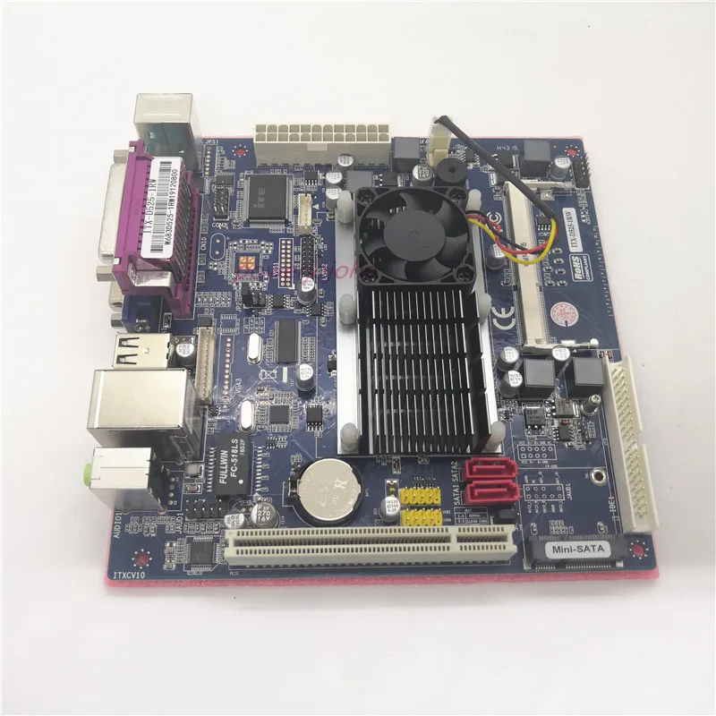 Материнская плата Atom D525 mini-itx встроенный двухъядерный процессор для POS-аппарата