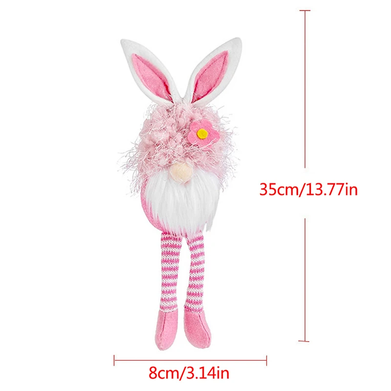 

1 Pieces Glowing Faceless Doll Decorations Easter Bunny Ears Gnome Plush Doll Easter Kids Toys Gift Ornament