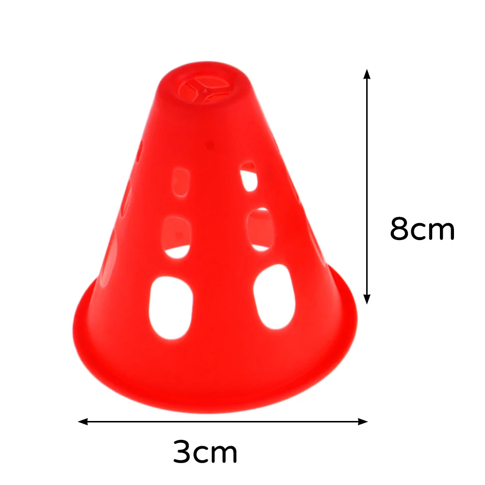 

20 Pieces Hollow Out Design Small Marking Cones with Holes Marking Cone Training Aid Sports Training Tool Windproof