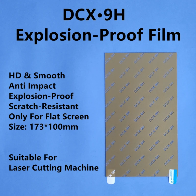 50pcs PET Universal Film For Laser Cutting Machine HD Anti Impact Film 9H Explosion-Proof Screen Protector For All Mobile Phone