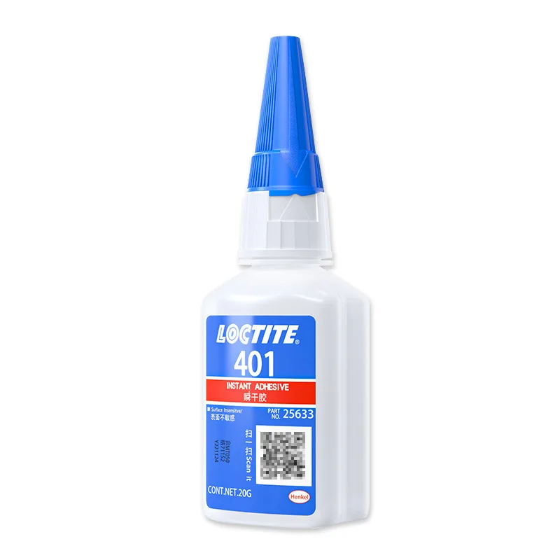 Прочный многоцелевой ремонт Loctite 401 супер клей мгновенный самоклеящийся 20 г -