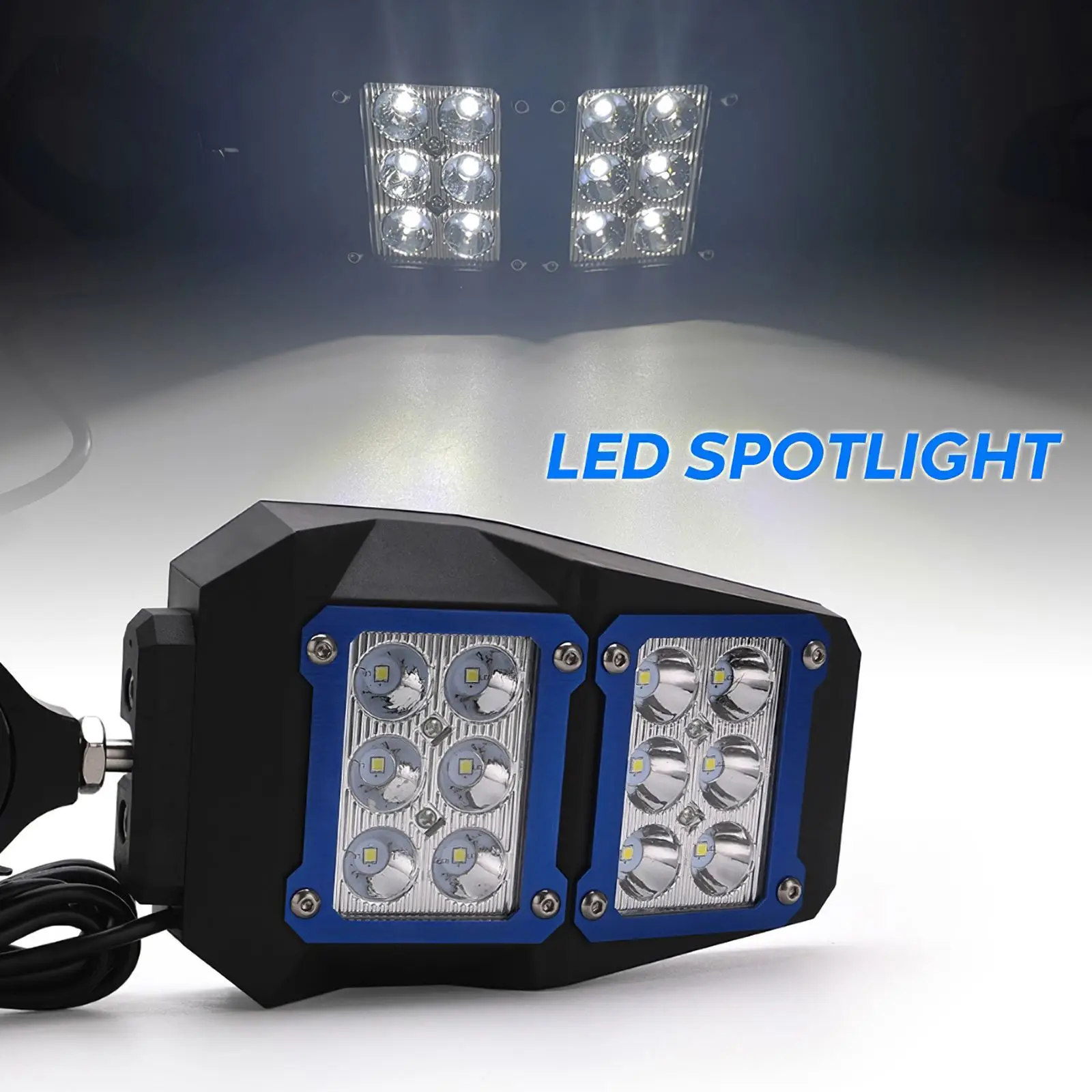 

Professional ATV Rear Mirror With Led Lights 1 Pair Car Rear Mirror Light for Yamaha Can-Am Commander 1000 ATV UTV Vehicles