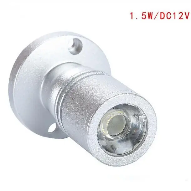 silver shell 3/4/6/8 шт. Светодиодный точечный светильник Светодиодный точечный мини-светильник 12В 1A Питание регулируемой яркостью лампы 1,5 Вт Светодиодный светильник направленного шкаф витрина светильник - Цвет: silver shell