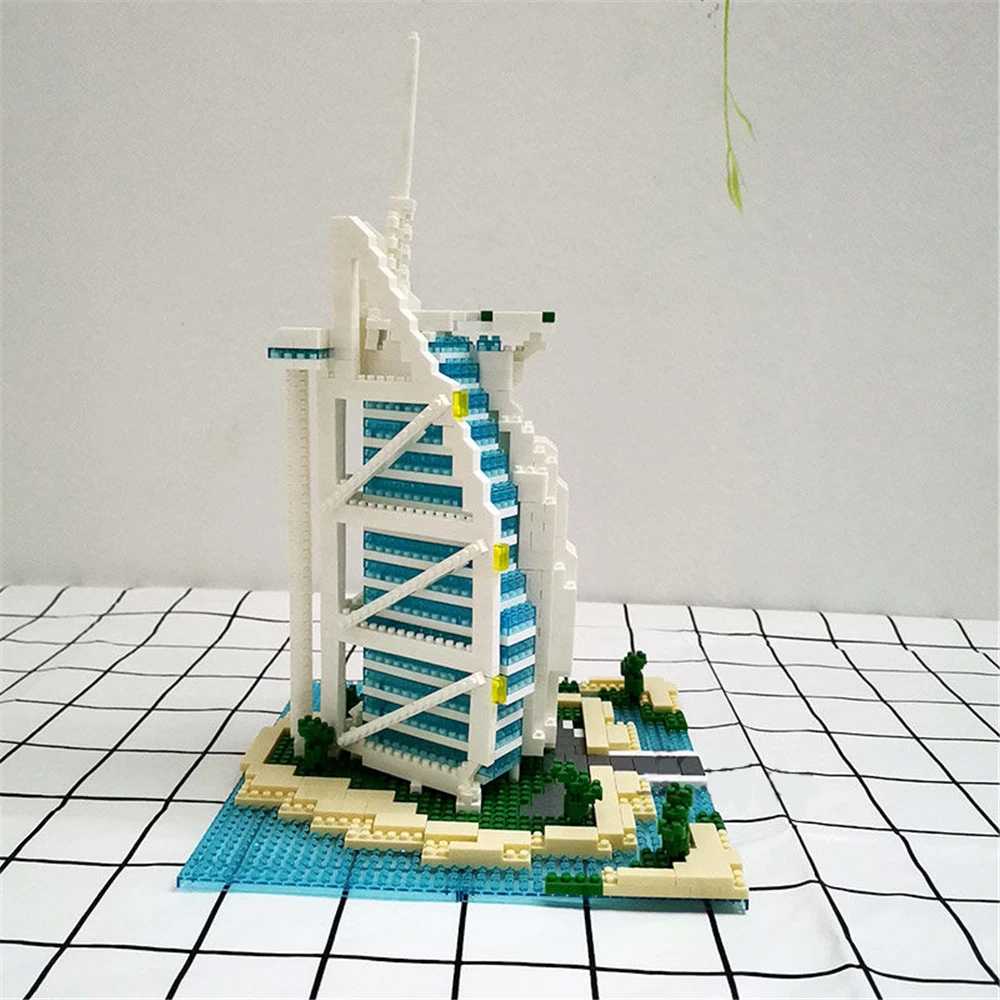 Набор строительных блоков YZ Diamond всемирно известных архитектурных моделей Burj Al