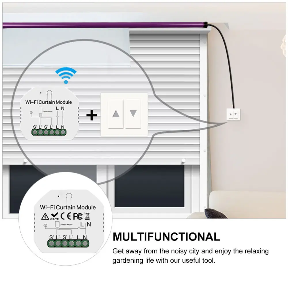 

Remote Controller Curtain Switch Roller Blinds Module Smart On-off Emitter