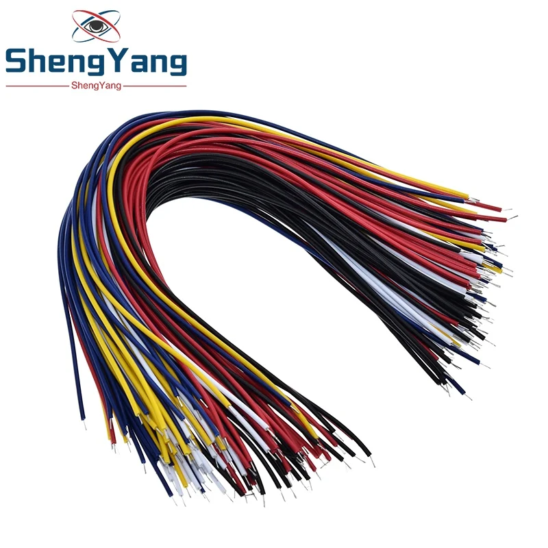 ShengYang 100 шт. 20 см цветная Гибкая с двумя концами Оловянная макетная плата