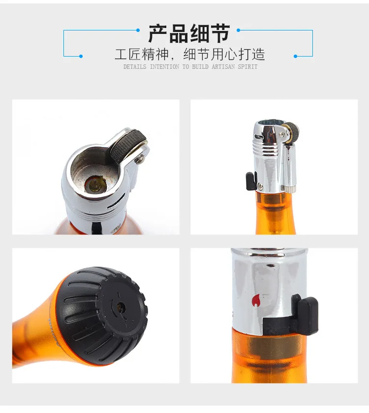 Fixed Fire Ghost Fire Flying Fire мягкая огненная Зажигалка шлифовальный круг открытый огонь прозрачная Зажигалка для сигар газовая зажигалка