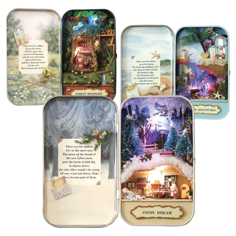 Игрушки для детей Миниатюрный Кукольный Дом Diy кукольный домик театр мебель