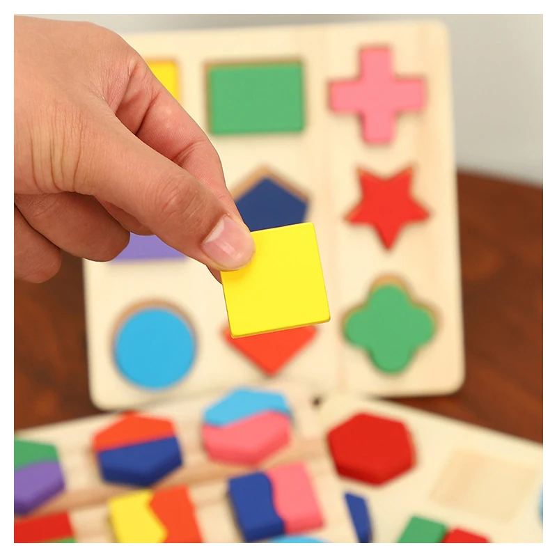 Деревянная игрушка геометрической формы Детская математическая судоку