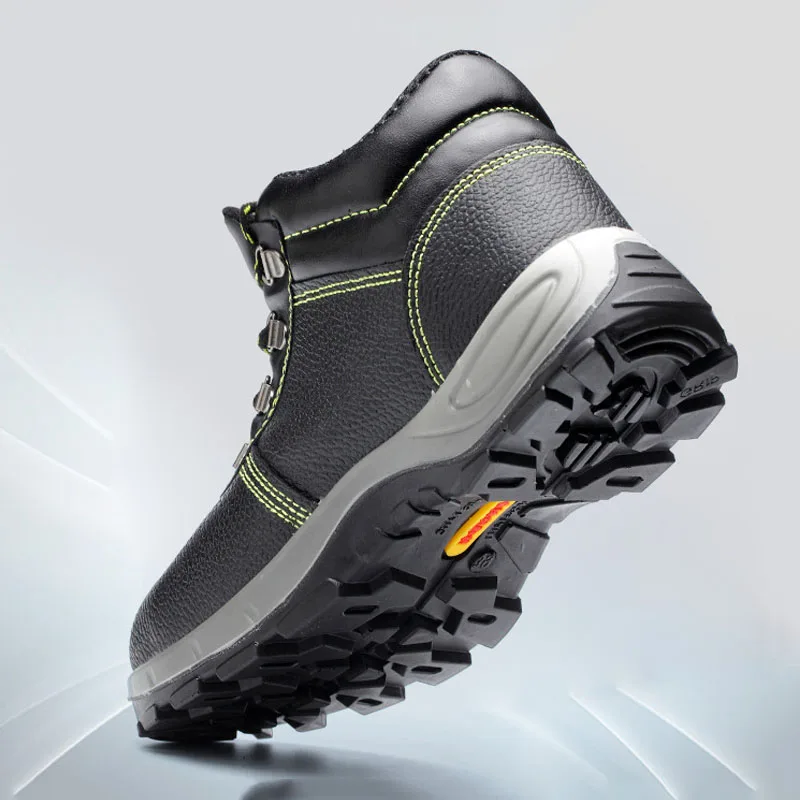 Зимние ботинки мужские защитная обувь нескользящие рабочие для пирсинга