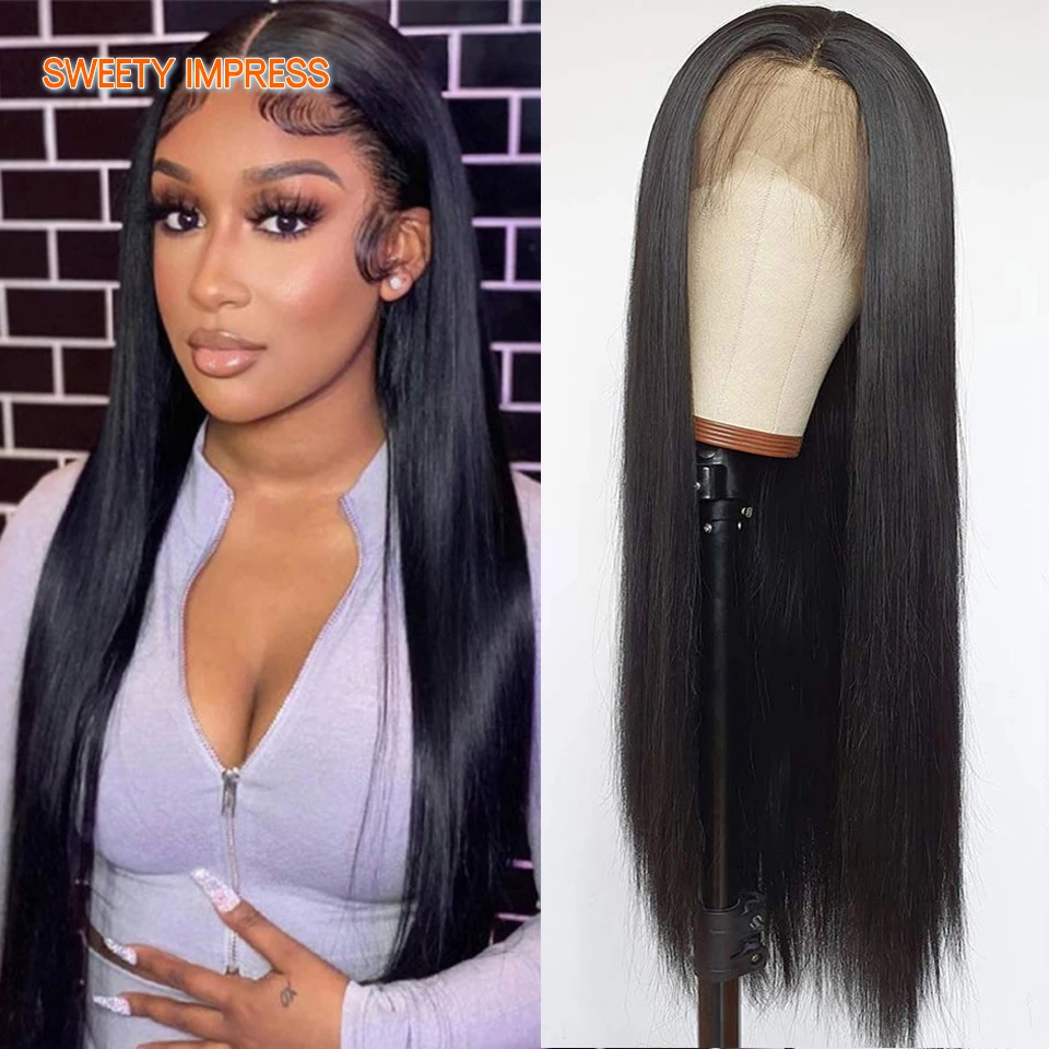 

Straight Lace Front Human Hair Wigs 30 Inch Natural Hair Wigs For Women 13X4 Transparent Lace Frontal Wig 4x4 Closure Hair Wigs
