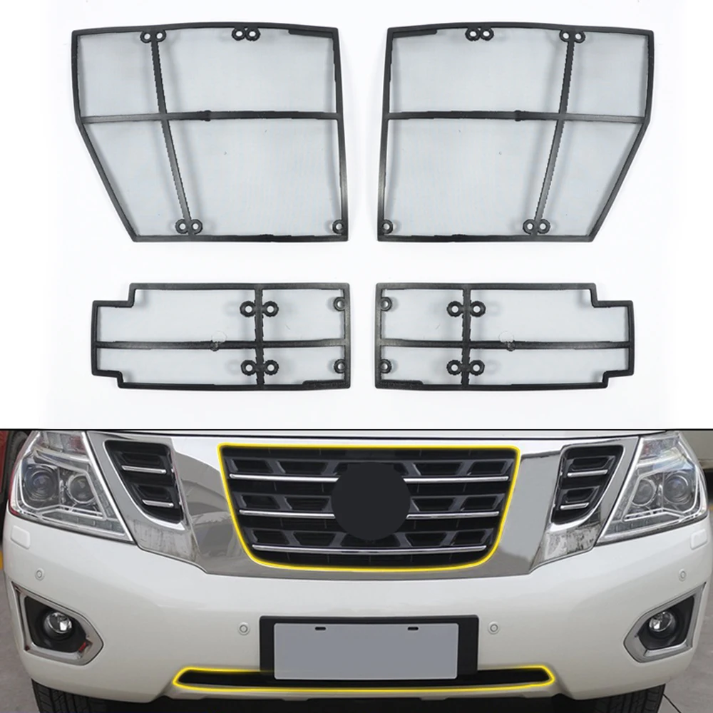 Сетка для решетки насекомых из АБС пластика нержавеющей стали Nissan патруль 2014 2017