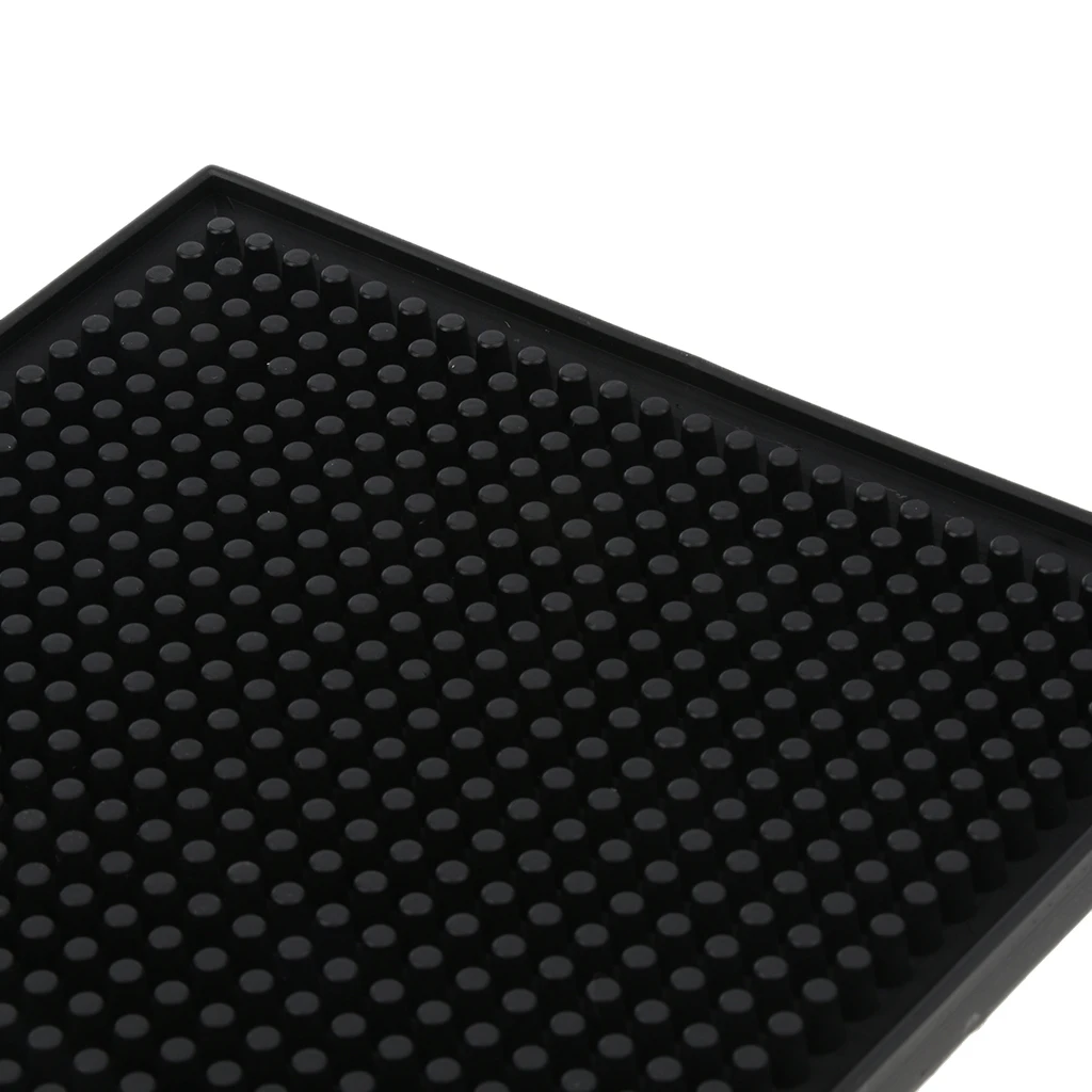 

Waterproof Bar Runner Rubber Strip Spill Mat Black for Home Cocktail Party Pub Club Bar Beer Drinks, 30x15x1cm