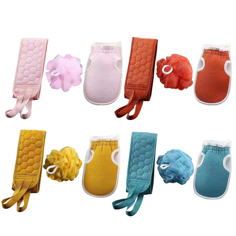 

3Pcs/set Rub Exfoliating Dead Skin Shower Towel Durable Skin Care Bath Towel Scrubber Back/exfoliating Mitt/bath Sponges