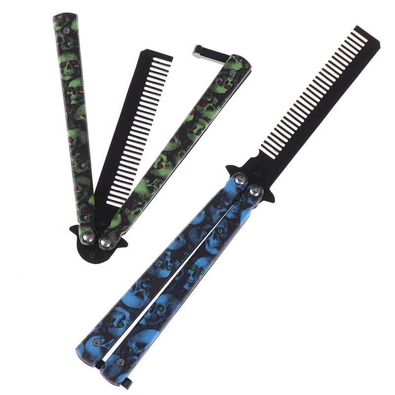 

Hot Sale Hair Practice Folding Butterfly Training Tool Stainless Steel Comb Hairdressing