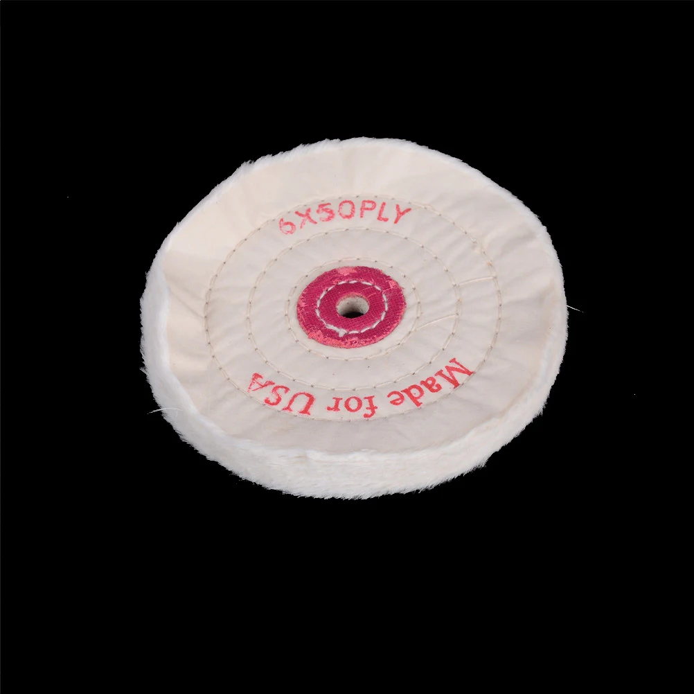 

1PC Polish Grinder Pad Tool For Jewelry Wood Metal Polishing Abrasive Tools 6'' Cloth Buffing Polishing Wheel 1/2" Arbor Buffer