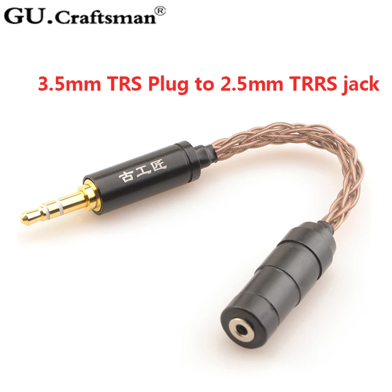 GUCraftsman 6N occ медный адаптер 4,4 мм/2,5 мм Баланс до 3,5 мм стерео джек 4Pin XLR до 4,4 баланс Джек адаптер преобразования
