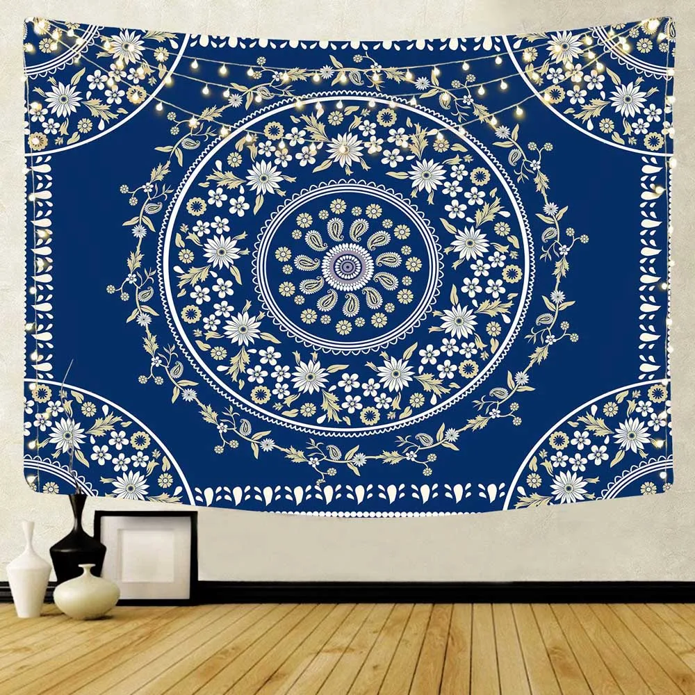 Домашний прикроватный гобелен с мандалой настенное украшение ткань в стиле бохо