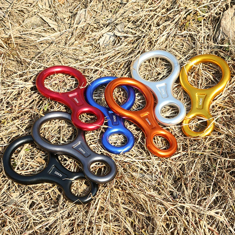 Алюминиевое оборудование для скалолазания и альпинизма карабин восемь колец 30