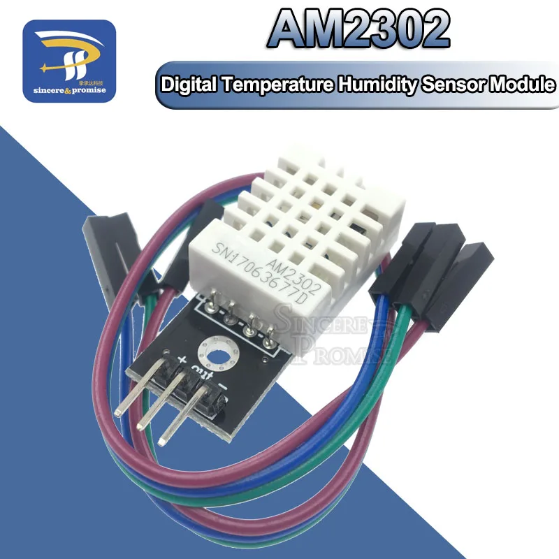 Высокая точность AM2302 DHT22 цифровой Температура& влажности Сенсор модуль 5V одиночного автобуса Интерфейс для Arduino Uno R3 один