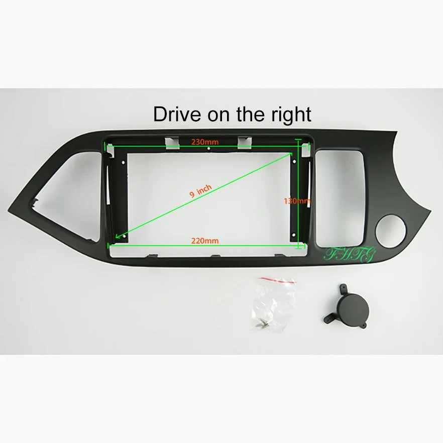 9 дюймовая Автомобильная аудиорамка Fasxia автомобильная радиоустановка панель gps