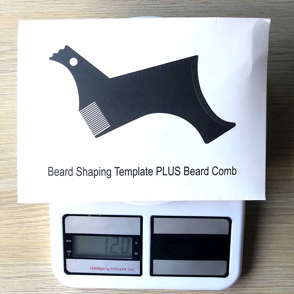 Новое поступление для мужчин борода формирование укладки ножницы шаблон гребень