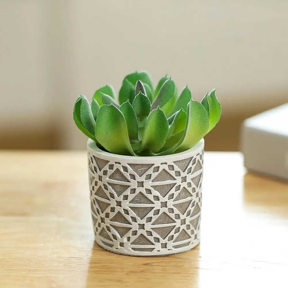 Нежное искусственное растение в горшке невыцветающее реалистичное на ощупь