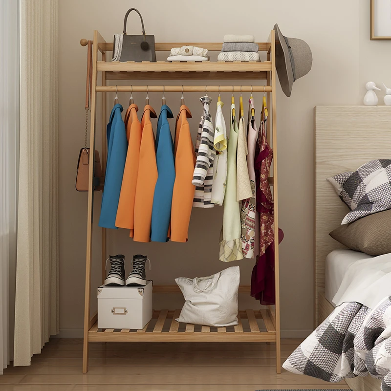 Предметы из натурального бамбука напольная угловая вешалка мебель для спальни