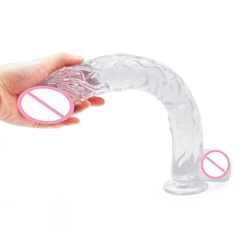 Super Long Penis Crystal Realistic Dildos for Women Masturbation No Vibrators Sucker Dildo Pussy Anal Lesbian Audlt Sex Toys | Красота и