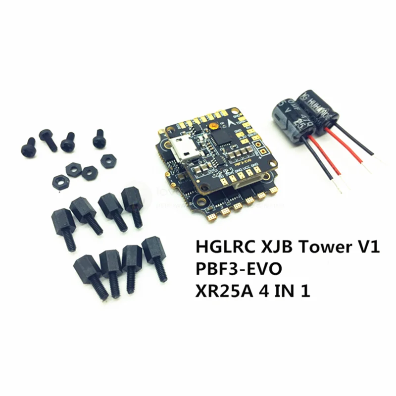 HGLRC XJB V1 Летающая башня F3 evo + 4IN1 XR25A ESC для внутреннего управления микрополетом PBF3 EVO