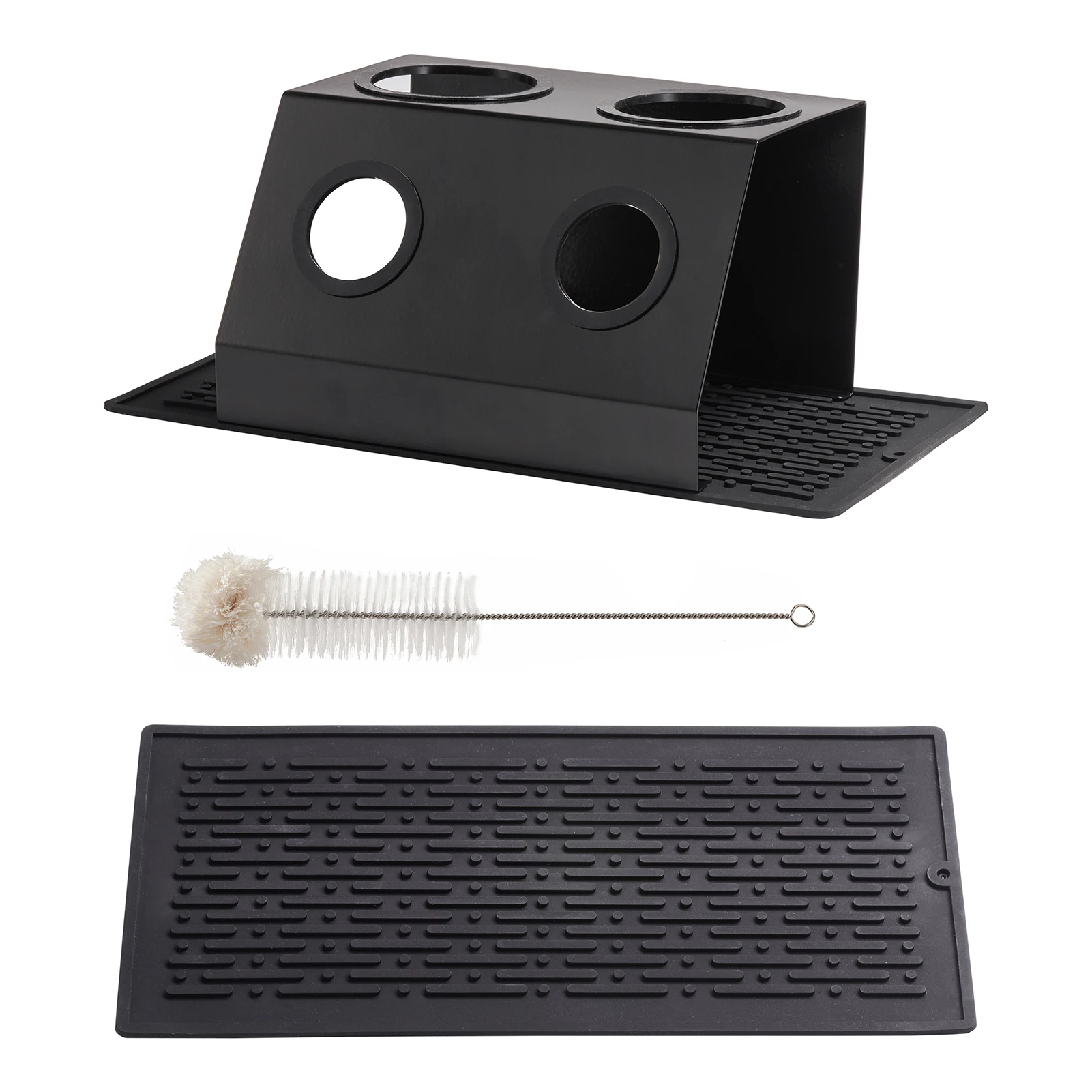 

2 отверстия, полка для бутылок с газированной водой, держатель для бутылок с газированной водой, полка из нержавеющей стали для кухонного хр...