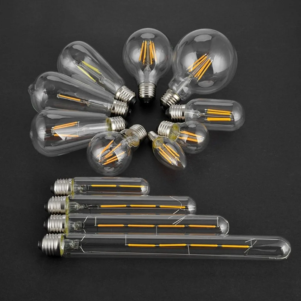 E27 Светодиодный светильник Эдисона винтажный деревенский стиль 4 Вт лампа