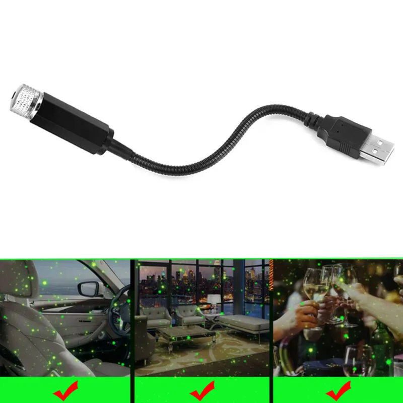 

Star Interior Light USB 1PC 1W 5V Accessories Atmosphere Car Green LED