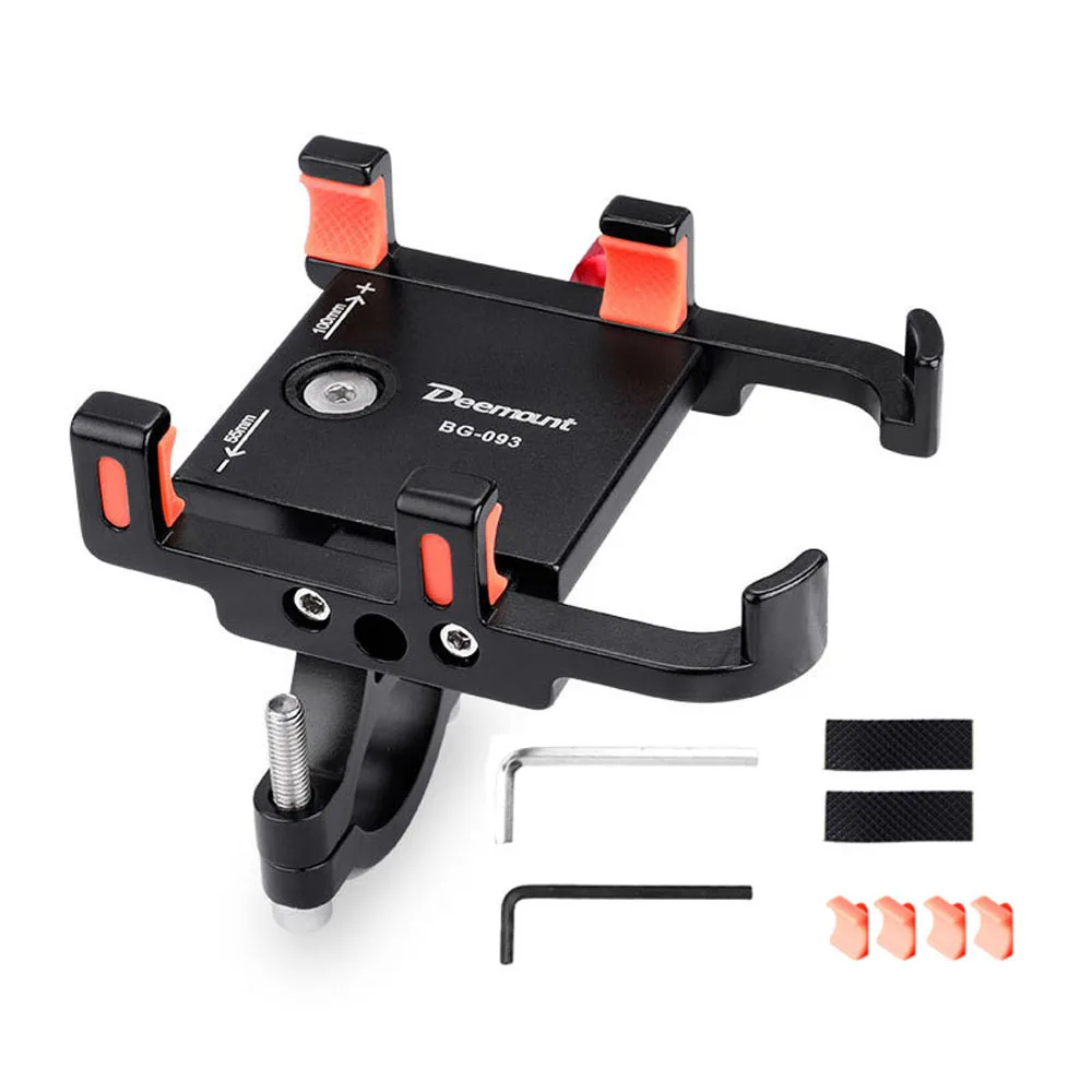 

Держатель для телефона DEEMOUNT из алюминиевого сплава, крепление для телефона, вращение на 360 °, руль для мотоцикла