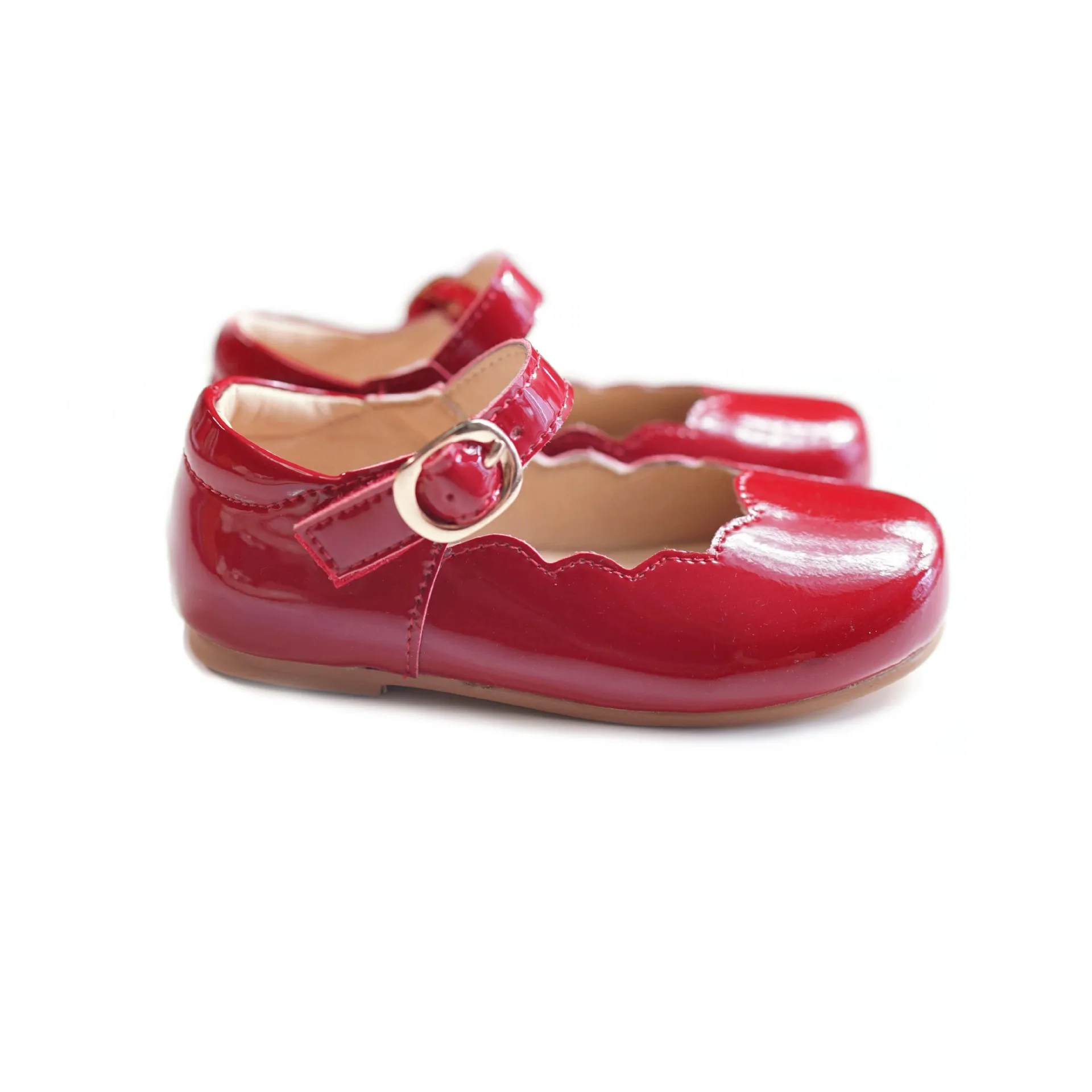 Rose Red Осень; для женщин; для девушек; обувь на каждый день зеркало из искусственной кожи, для детей туфли принцессы элитного бренда Детская школьная обувь до 6 ти лет - Цвет: Rose Red
