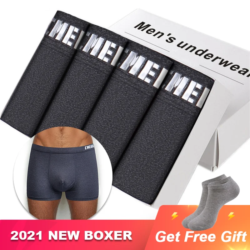 

4Pcs/lot High Quality Boxer homme Men's Underpants Low waist Man's Underwear Men Boxershorts Men Lingeries Sexi CM007