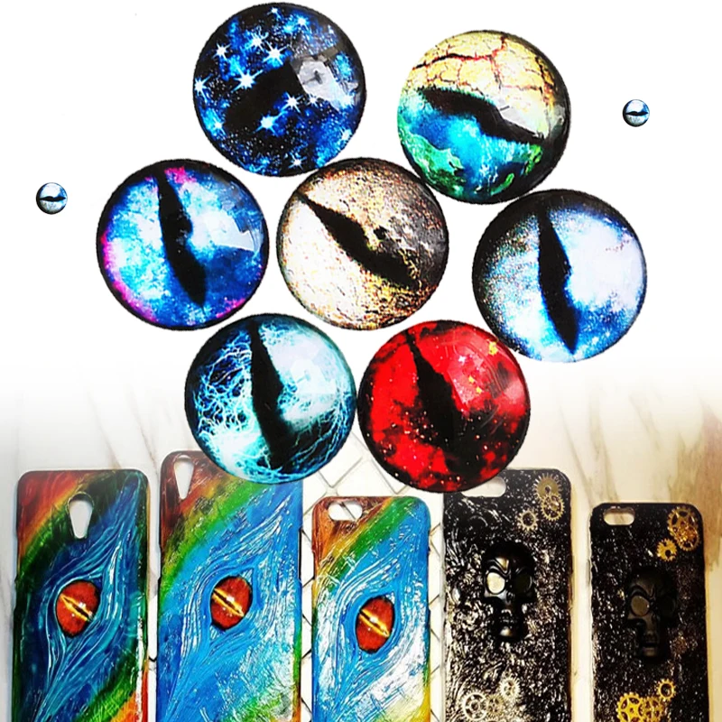 10 шт мультфильм аниме 20 мм глаза Дракона высокие прозрачные стеклянные DIY