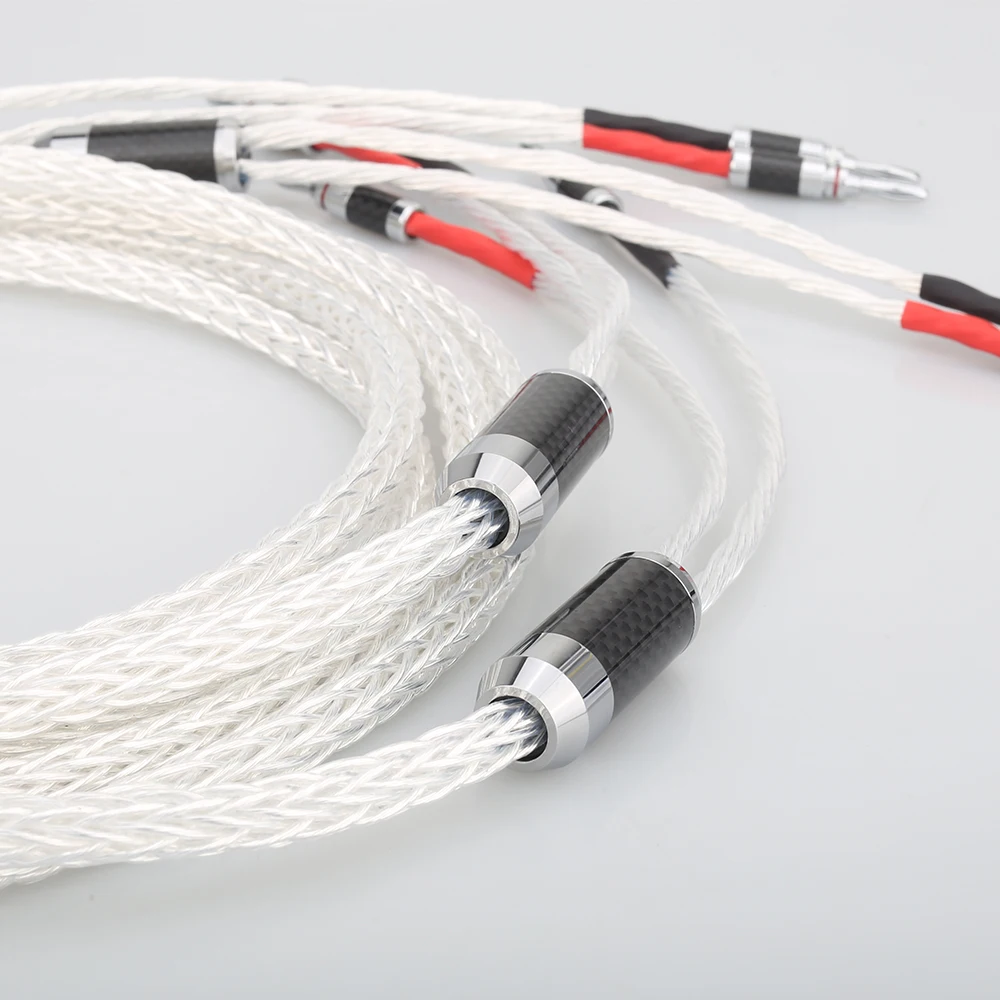 8ag чистый посеребренный OCC Hifi Акустический кабель Hi end акустический провод для