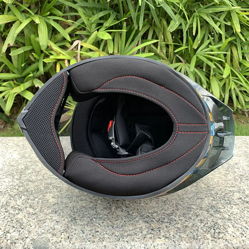 

Motorcycle Full Face Motorcycle Helmet Motocicleta Cascos Motorbiker Scooter Riding Gpr Spoiler Helmet ECE Approved