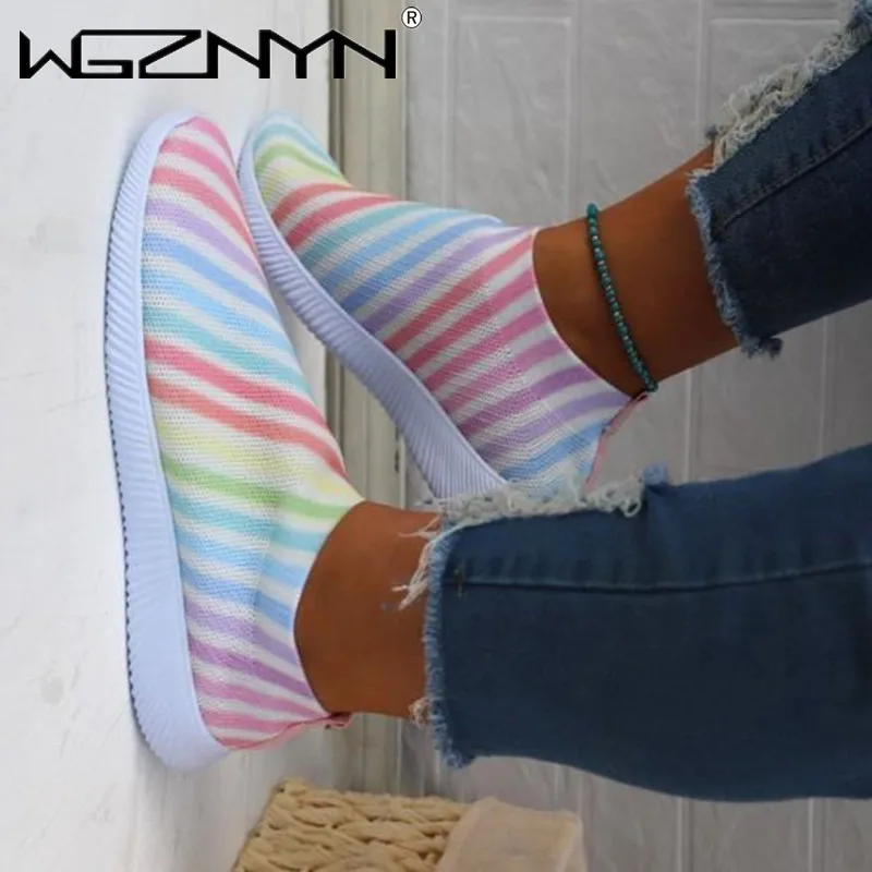 

Women Shoes Breathable Casual Shoes Outdoor Light Weight Sports Shoes 2021 Women Sneakers Knit Sock Shoes Zapatos Dropshipping