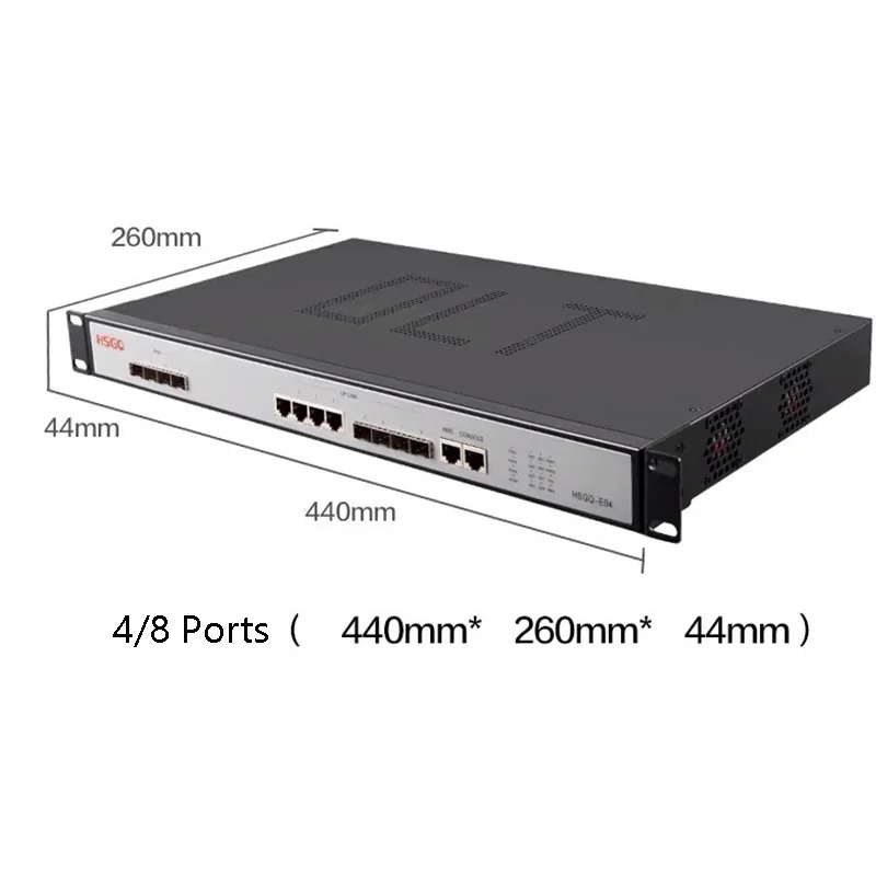E04L FTTH EPON OLT 4PON порт 1000/10000M GEPON SFP слоты eponsupport L3 маршрутизатор/переключатель
