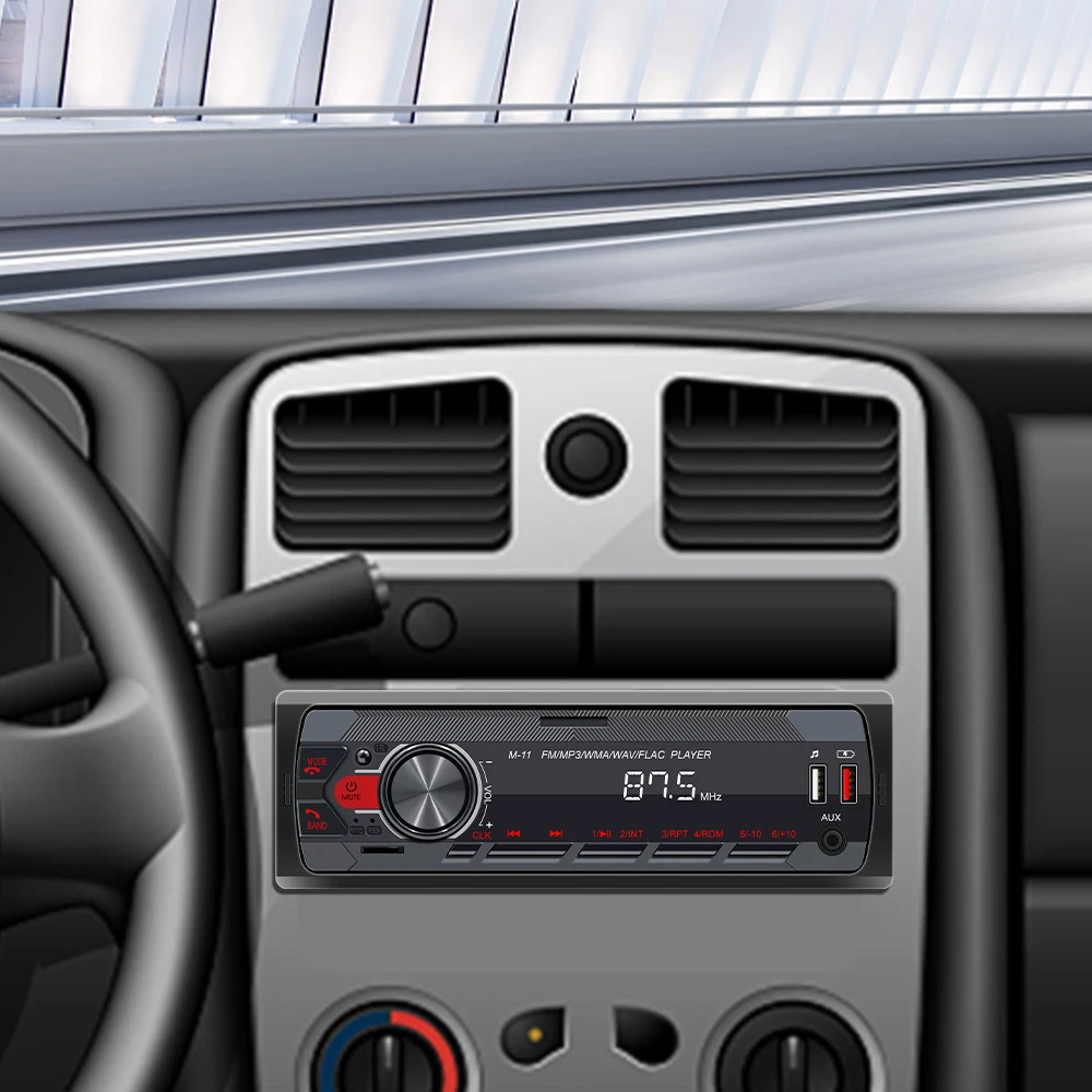 1 DIN автомобильная стереосистема M11 один Bluetooth AUX вход приборная панель FM радио
