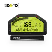 sincotech 6 5 universal lcd race dash boost afr egt oil press water temp volt speedometer rpm odo 10 in 1 gauge meter do908