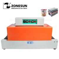 zonesun 220110v electrical heat tunnel shrinking machinery package wrapping packing equipment for food cosmetic sealing machine