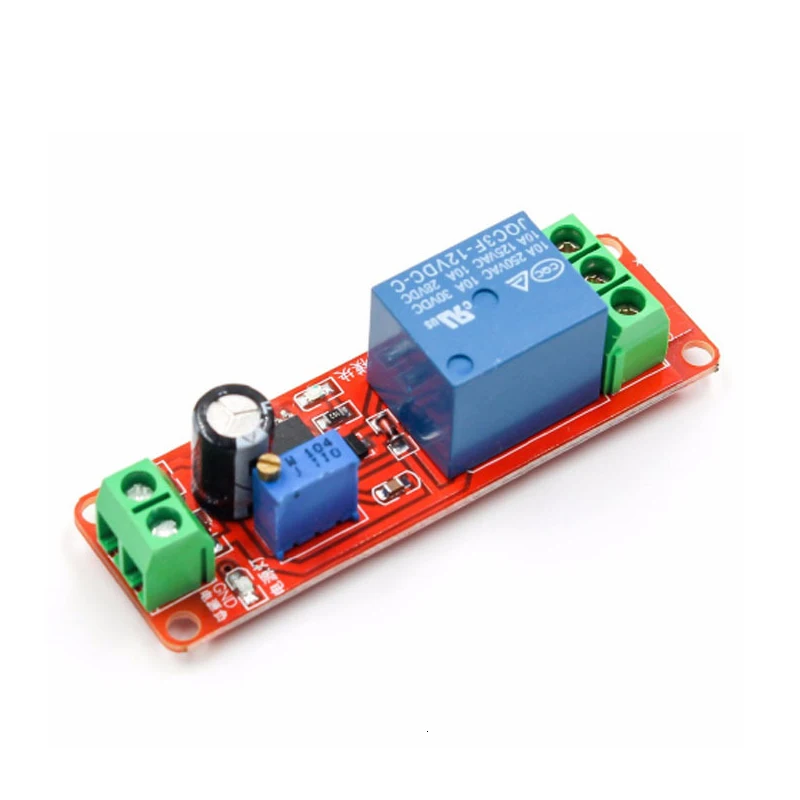 Переключатель таймера NE555 регулируемый модуль релейный с задержкой времени 5 в